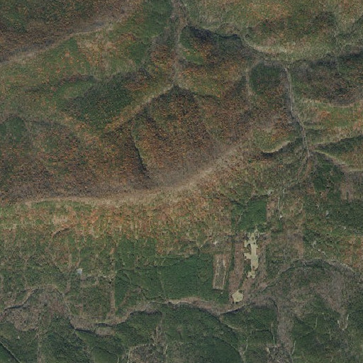 Aerial imagery of Brushy Mountain, AR