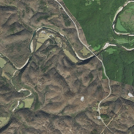 Aerial imagery of Buck Point, AR