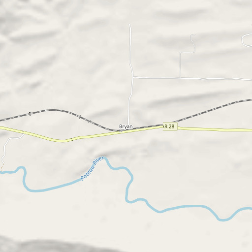OpenStreetMap map of Bryan, AR