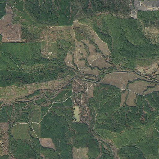 Aerial imagery of Caney Creek, AR