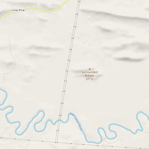 OpenStreetMap map of Cape Slough, AR
