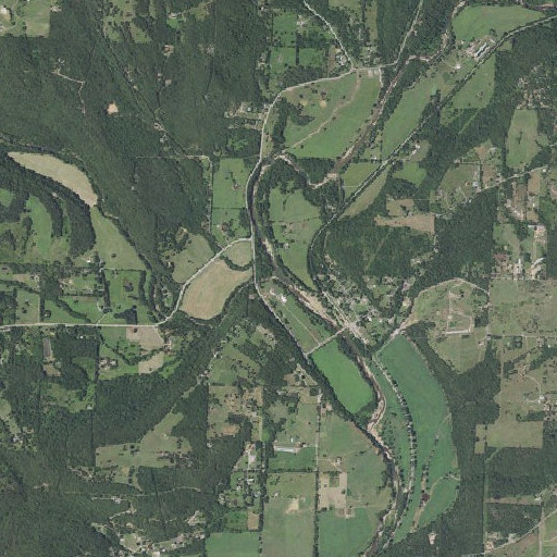 Aerial imagery of Cedar Creek, AR