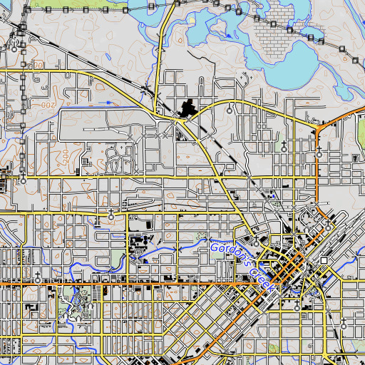 OpenTopoMap map of Davis Elementary School, MS