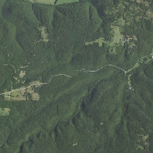 Aerial imagery of Coldwater Spring, AR