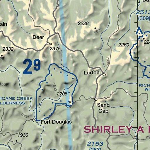 FAA VFR chart of Cub Creek, AR
