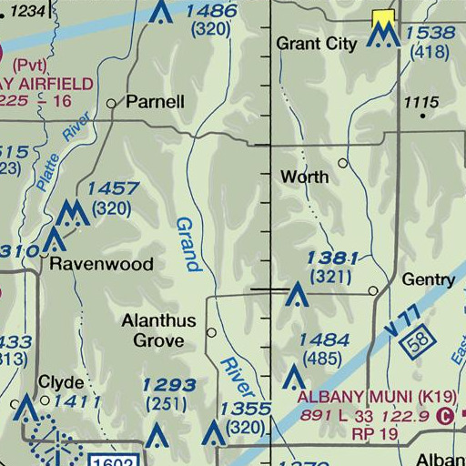 FAA VFR chart of Blackoak School, MO