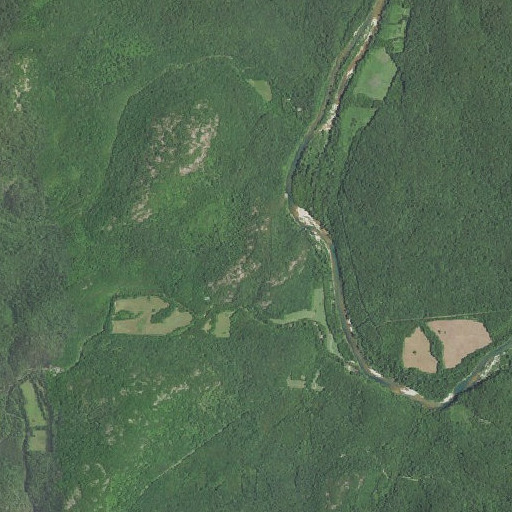 Aerial imagery of Buttin Rock Mountain, MO