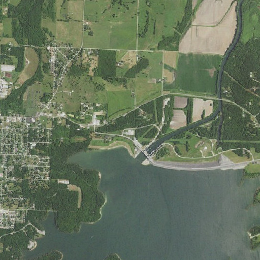 Aerial imagery of Cedar Bluff, MO