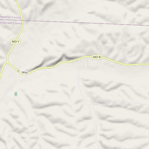 OpenStreetMap map of Charleton Hollow, MO