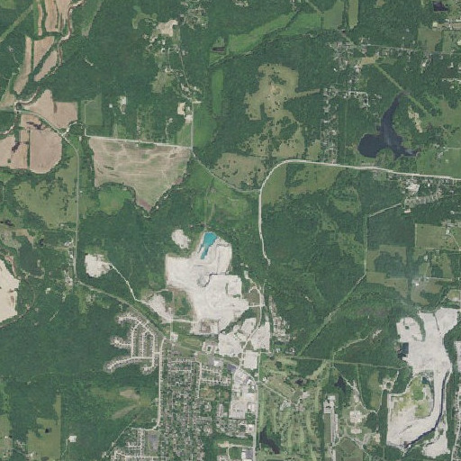 Aerial imagery of Cow Branch, MO