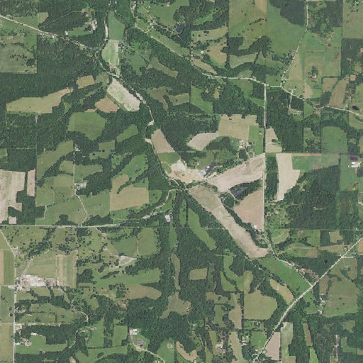 Aerial imagery of Dake Creek, MO