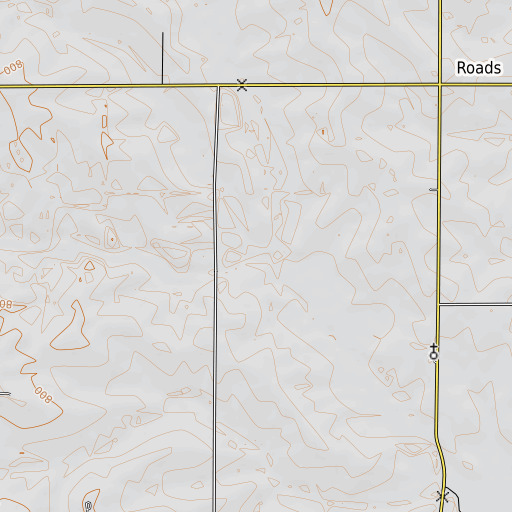 OpenTopoMap map of Davis Branch, MO