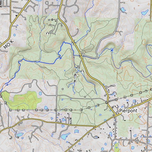 OpenTopoMap map of Devils Icebox, MO