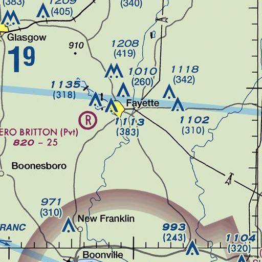 FAA VFR chart of Dry Creek, MO