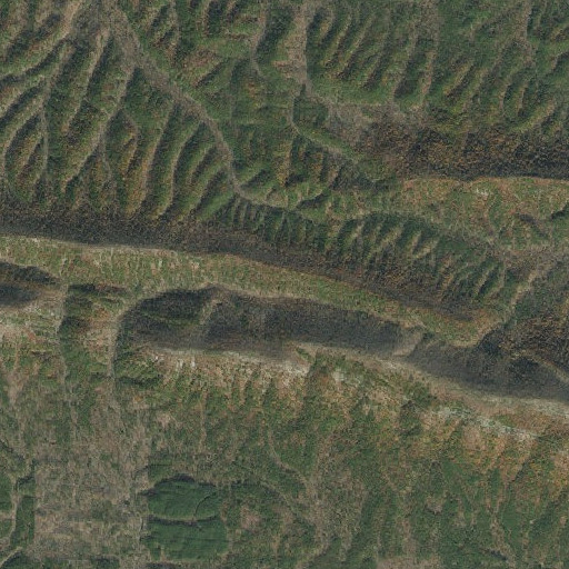 Aerial imagery of Gap Mountain Trail, AR