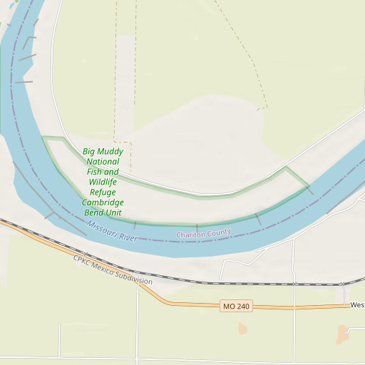 OpenStreetMap map of Epperson Island, MO