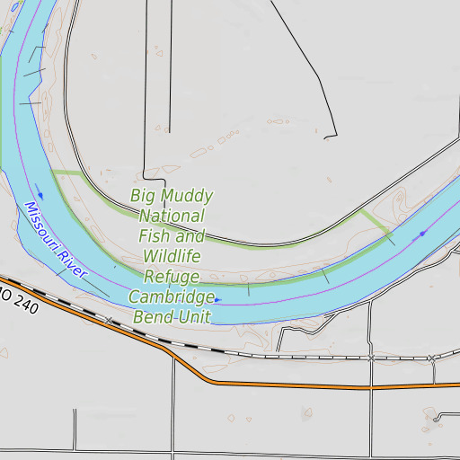 OpenTopoMap map of Epperson Island, MO