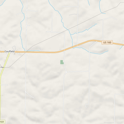 OpenStreetMap map of Fowler Church, MO