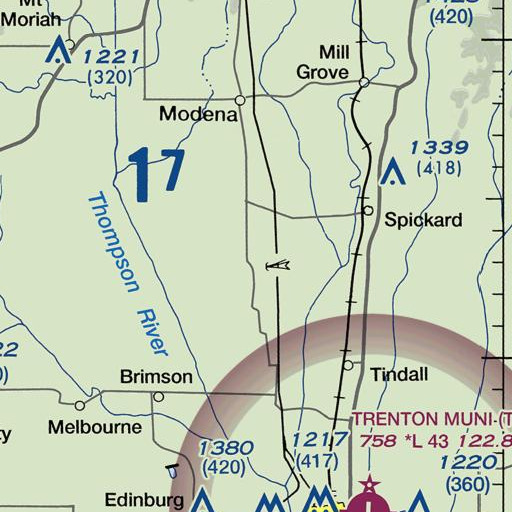 FAA VFR chart of Fox School (historical), MO