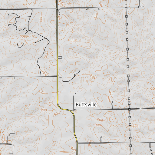 OpenTopoMap map of Fox School (historical), MO