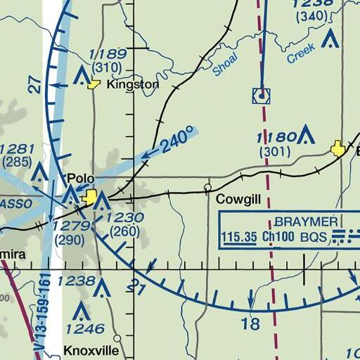 FAA VFR chart of Frog Pond School, MO