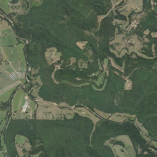 Aerial imagery of Grose Mountain, AR