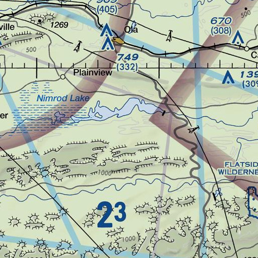 FAA VFR chart of Guest Branch, AR