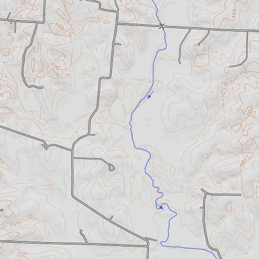 OpenTopoMap map of Goose Creek, MO