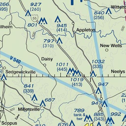FAA VFR chart of Goshen School, MO