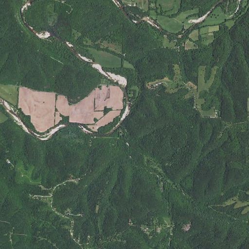 Aerial imagery of Grannys Branch, MO