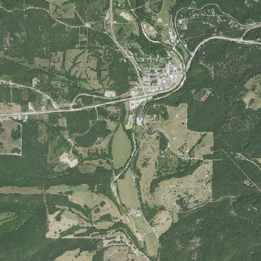Aerial imagery of Harrison Creek, MO