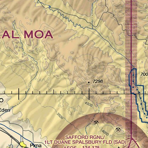 FAA VFR chart of Little Spring, AZ
