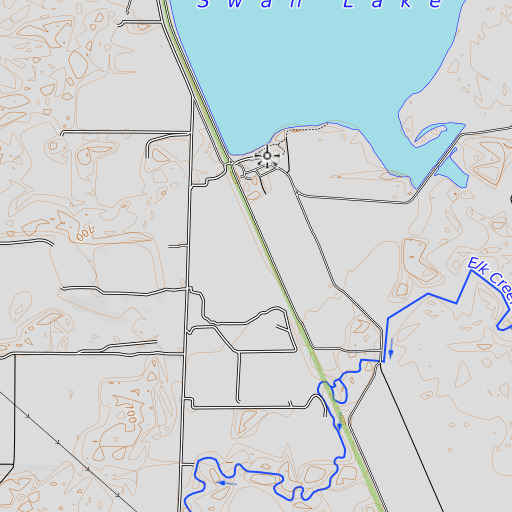 OpenTopoMap map of Hog Ridge, MO