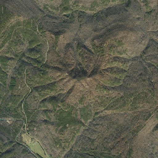 Aerial imagery of Hess Knob, AR