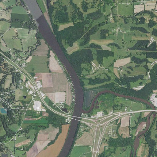 Aerial imagery of Jaeger Creek, MO