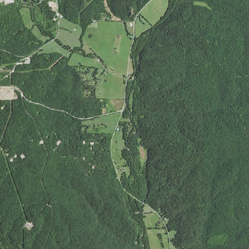 Aerial imagery of Joe Beck Spring, MO
