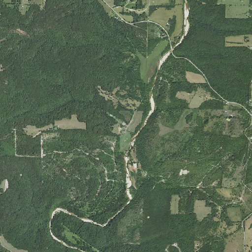 Aerial imagery of John Smith Hollow, MO
