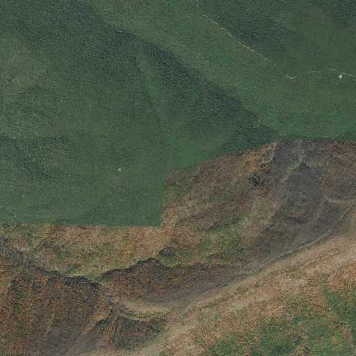 Aerial imagery of Hogan Mountain, AR