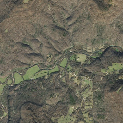 Aerial imagery of Hoghead Creek, AR