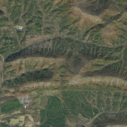 Aerial imagery of Hogpen Mountain, AR