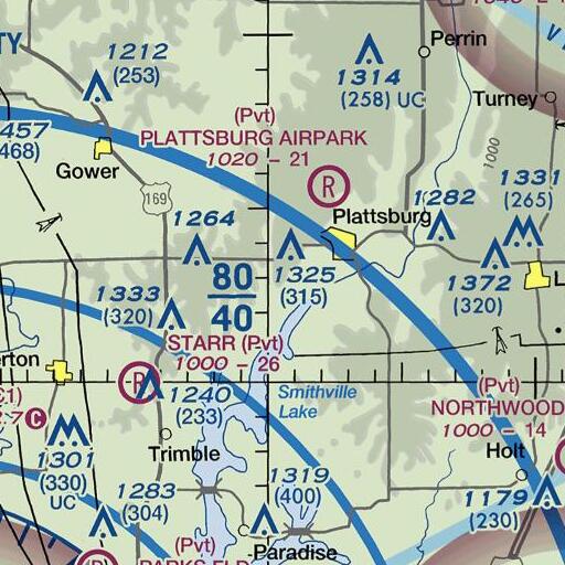 FAA VFR chart of Jones School, MO