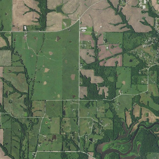 Aerial imagery of Jones School, MO