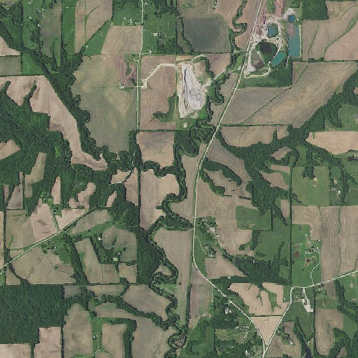 Aerial imagery of Jordan Branch, MO