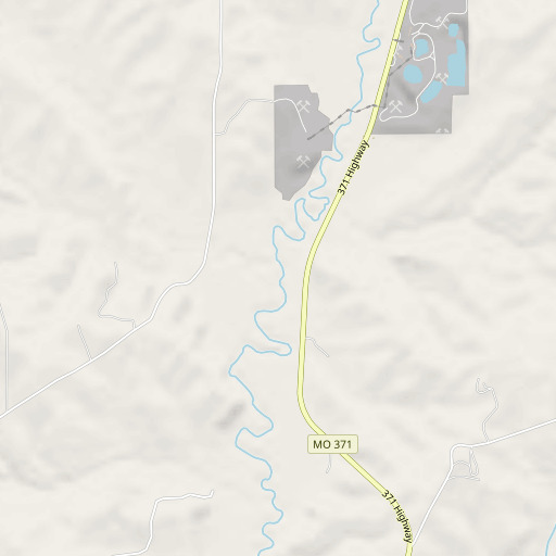 OpenStreetMap map of Jordan Branch, MO