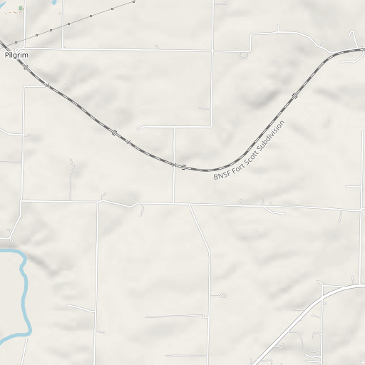 OpenStreetMap map of Jordan Creek, MO