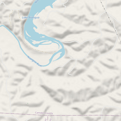 OpenStreetMap map of Kirkland Bluff, MO