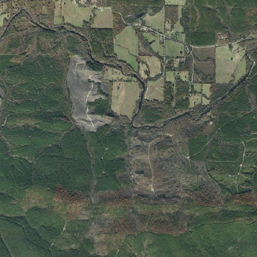 Aerial imagery of Hopper Bluff, AR