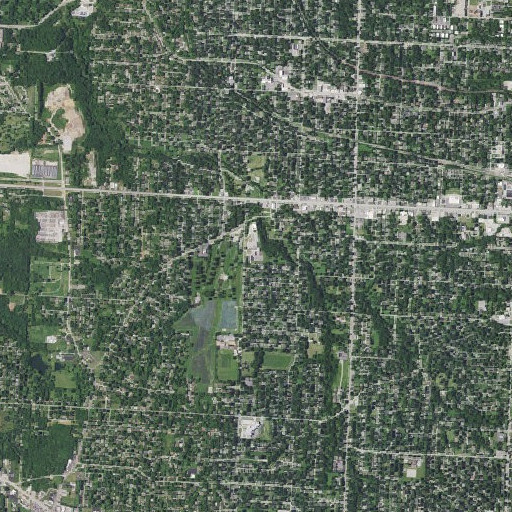 Aerial imagery of Korte Elementary School, MO
