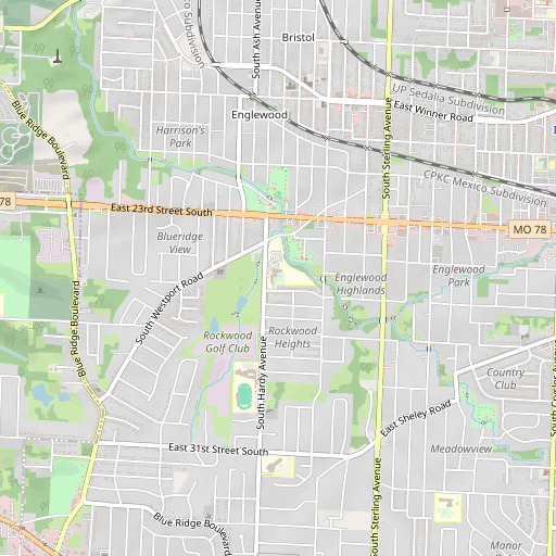 OpenStreetMap map of Korte Elementary School, MO