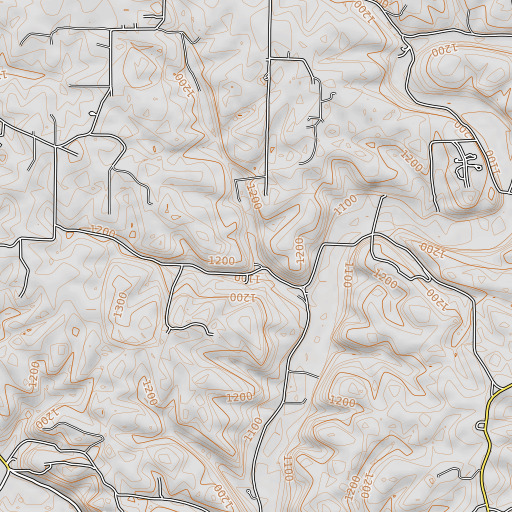 OpenTopoMap map of Lane Spring, MO